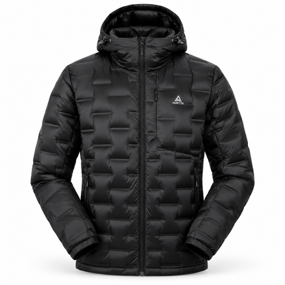 HUMTTO Men’s Lightweight Hooded Down Jacket – 38Y047A