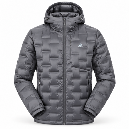 HUMTTO Men’s Lightweight Hooded Down Jacket – 38Y047A