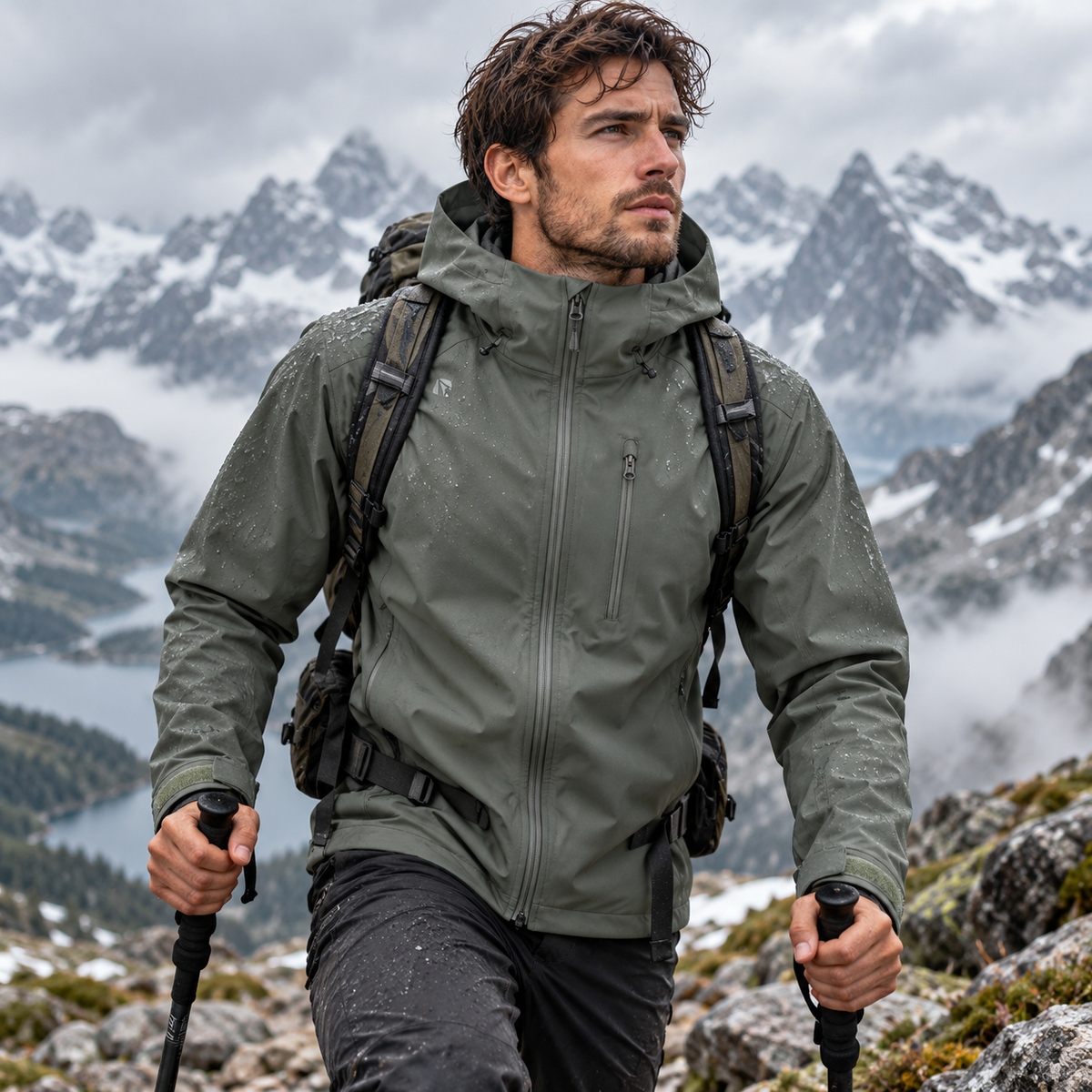 HUMTTO Men’s Professional Softshell Outdoor Jacket 39R961A