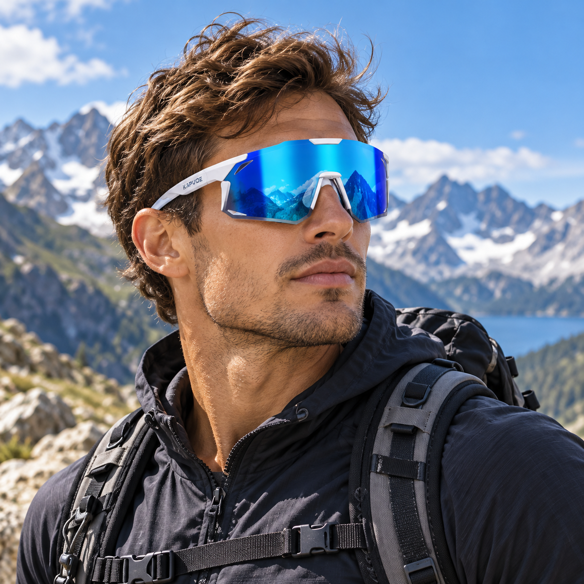 KAPVOE Unisex Sports Outdoor Hiking Running Sunglasses K347