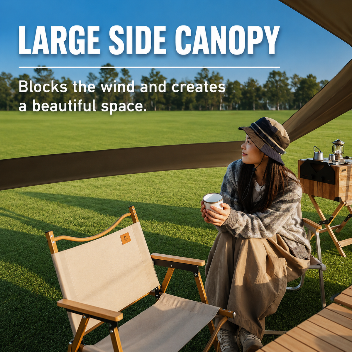 Naturehike Titanium Black Coating Heat Insulation Large-space Canopy