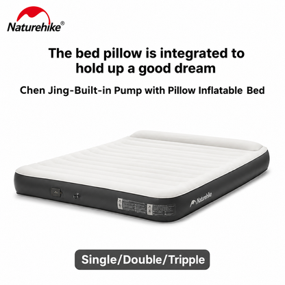 Naturehike Inflatable Camping Mattress with Built-In Pump Grey