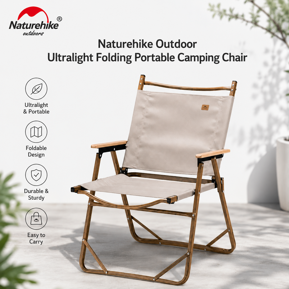 Naturehike L02 Portable Lightweight Folding Leisure Chair