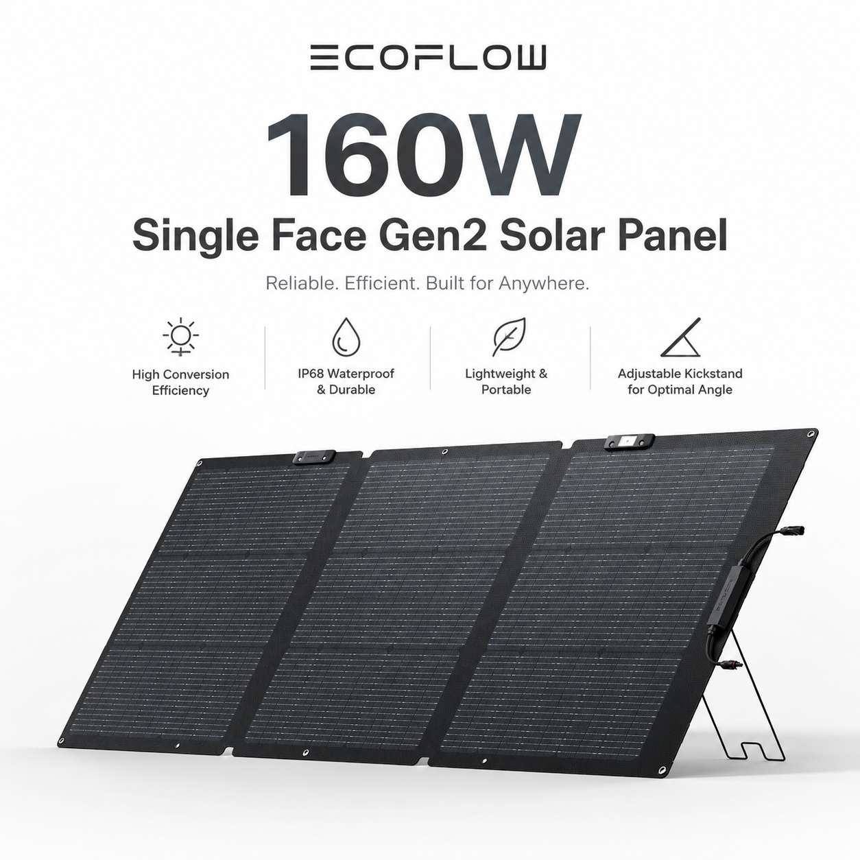 ECOFLOW 160W Watt Portable Solar Panel