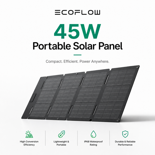 EcoFlow 45W Portable Solar Panel for Power Stations