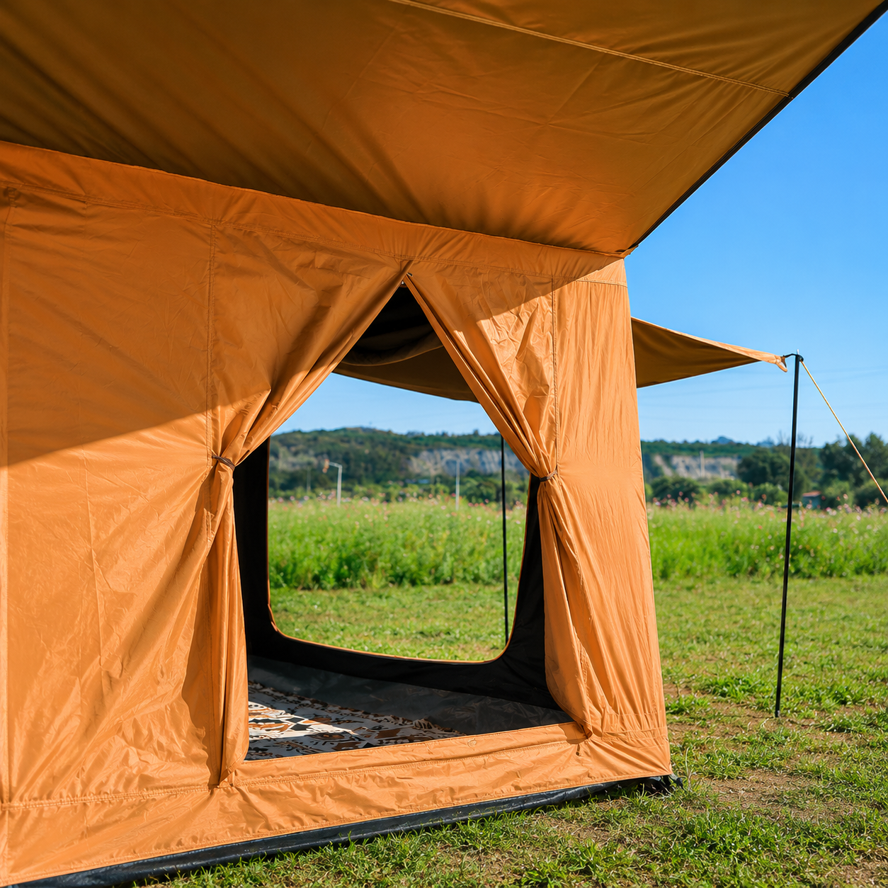 WOLFNEST Space 14 Modular Inflatable Tent brown