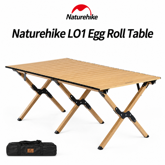 Naturehike L01 Aluminum Alloy Oak Egg Roll Table LARGE