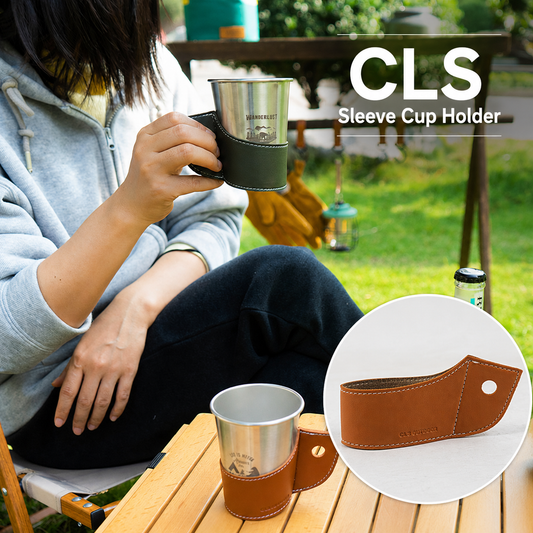 CLS 4Pc/Set Minimalist Premium Leather Cup Sleeve Holder