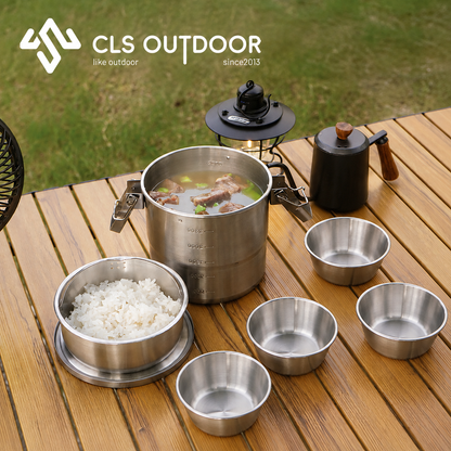 CLS NOBANA Outdoor Cookware 7PCS Camping Set
