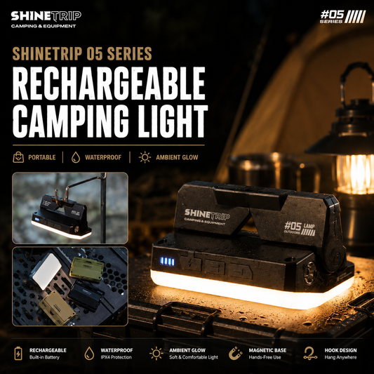 ShineTrip 05 Series Multi-Purpose Rechargeable Waterproof illuminator Camping Light