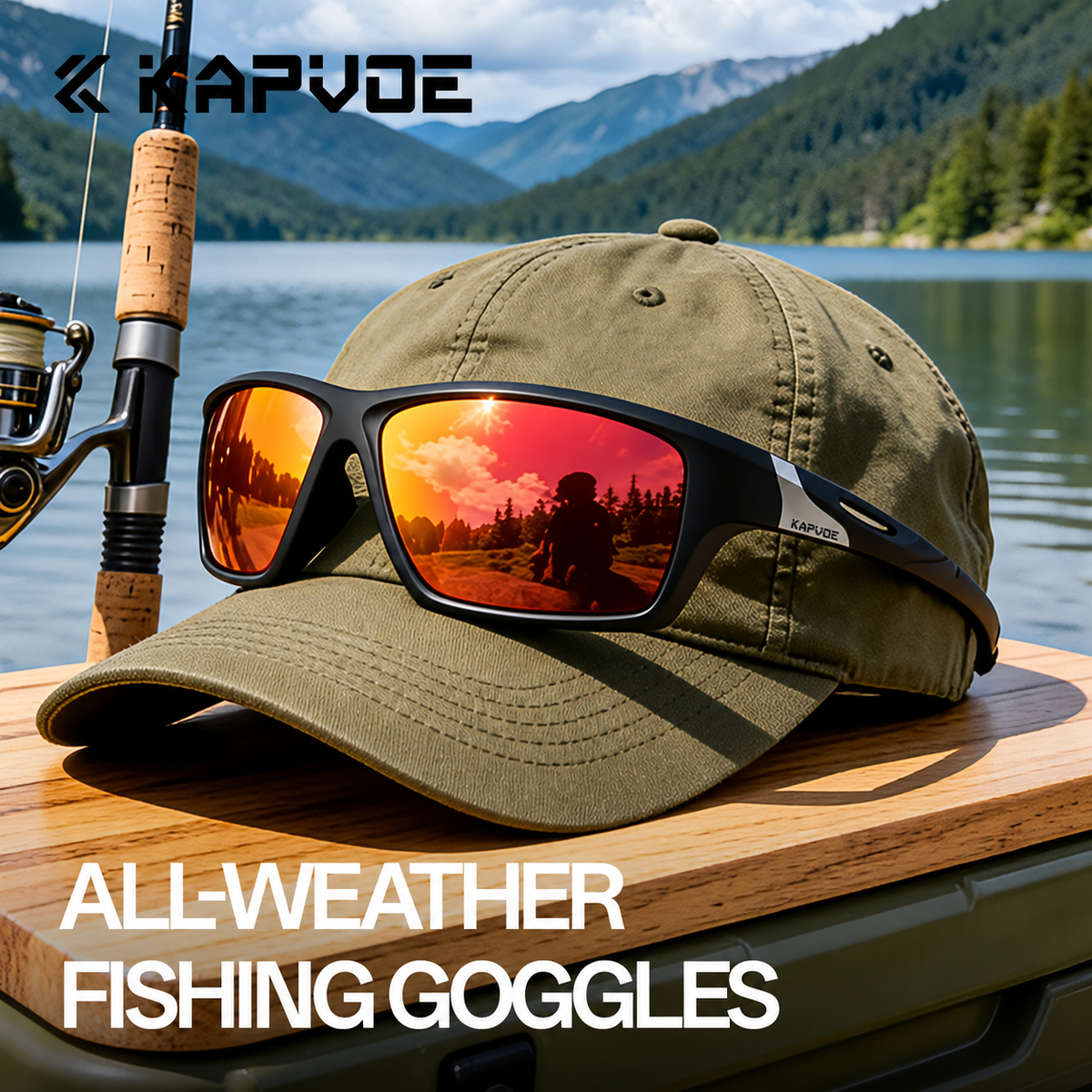 KAPVOE Sports Polarized Sunglasses K4