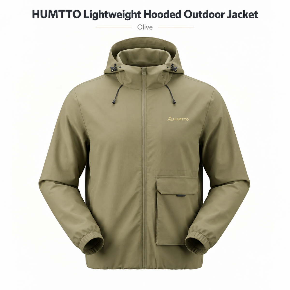 HUMTTO Men’s Lightweight Hooded Outdoor Jacket 39J763A