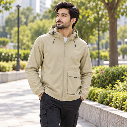 HUMTTO Men’s Lightweight Hooded Outdoor Jacket 39J763A