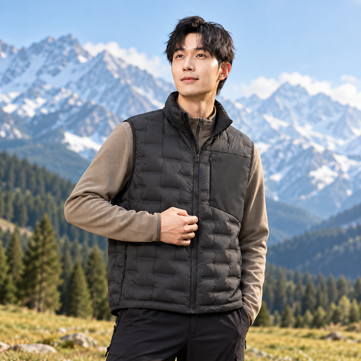 HUMTTO Men’s Lightweight Down Vest 39Y728A