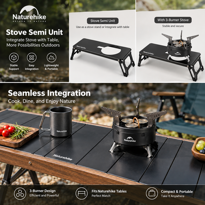 Naturehike 3300w Dark Star Three Burner Ultralight Foldable Gas Stove