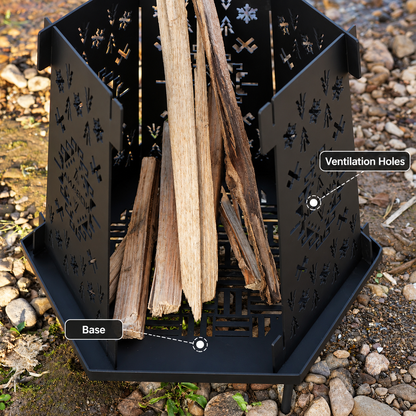 NOBANA Hexa Iron Fire Pit