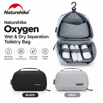 Naturehike Oxygen 2 in 1 Wet & Dry Separation Toiletry Bag