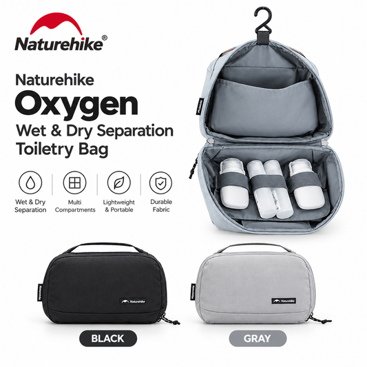 Naturehike Oxygen 2 in 1 Wet & Dry Separation Toiletry Bag