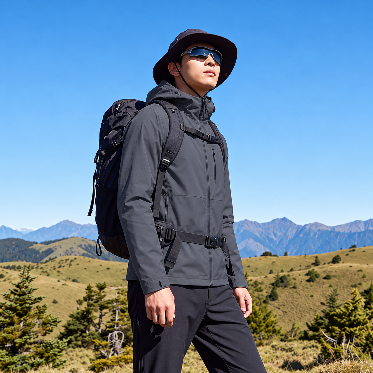 HUMTTO Men’s Lightweight Hooded Outdoor Jacket 39J910A