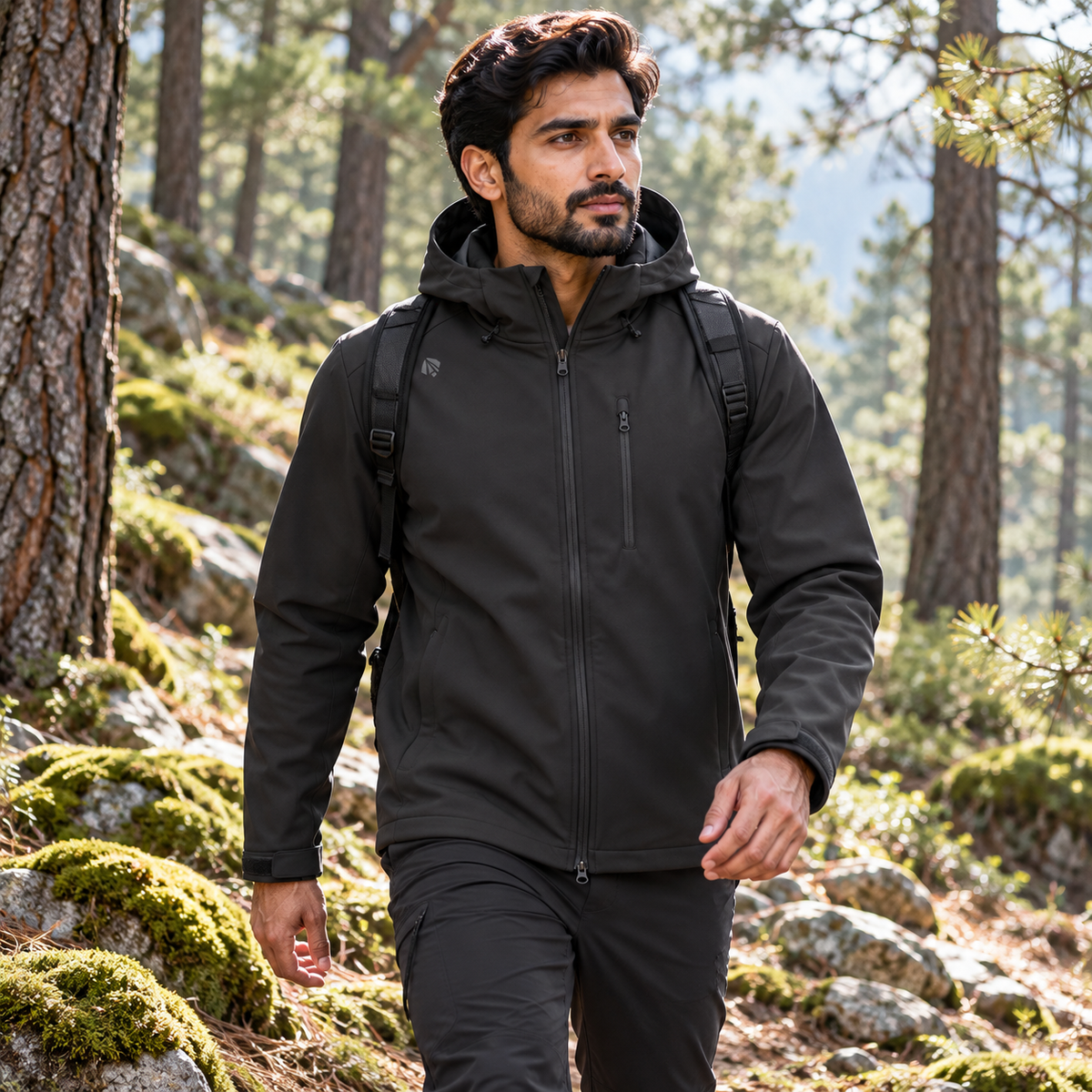 HUMTTO Men’s Professional Softshell Outdoor Jacket 39R961A