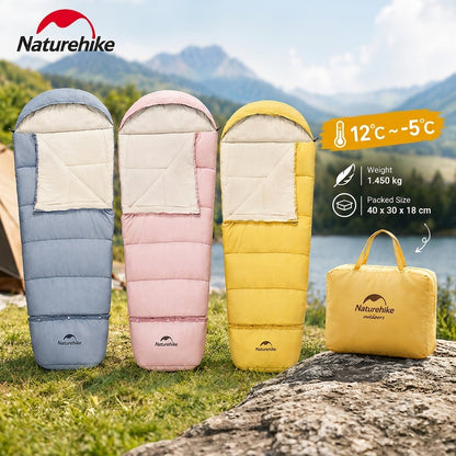 Naturehike Outdoor Camping Extendable Growing Children Cotton Sleeping Bag for Kids