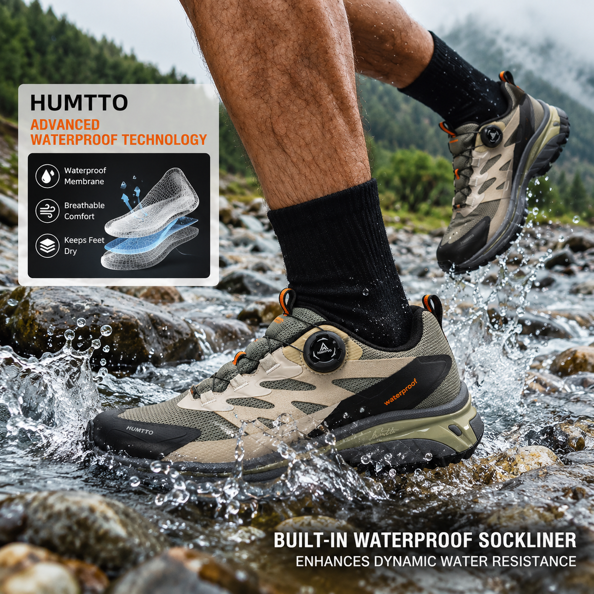 HUMTTO Waterproof Hiking Outdoor Shoes 860092A