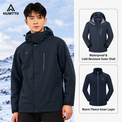 HUMTTO 3-in-1 Waterproof Windproof Outdoor Hardshell Jacket – 26C818