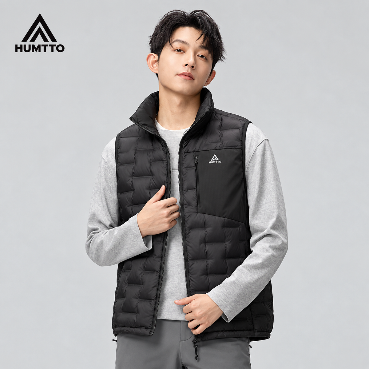 HUMTTO Men’s Lightweight Down Vest 39Y728A