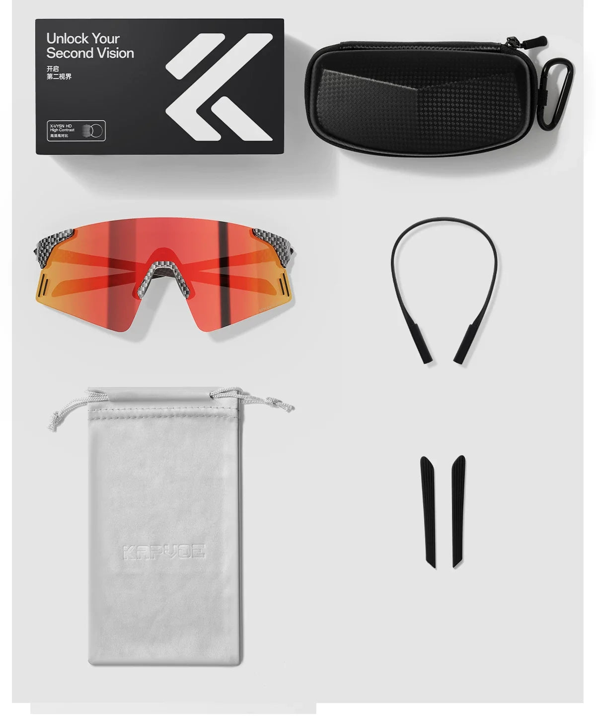 Kapvoe Real Carbon Fiber Sunglasses K428