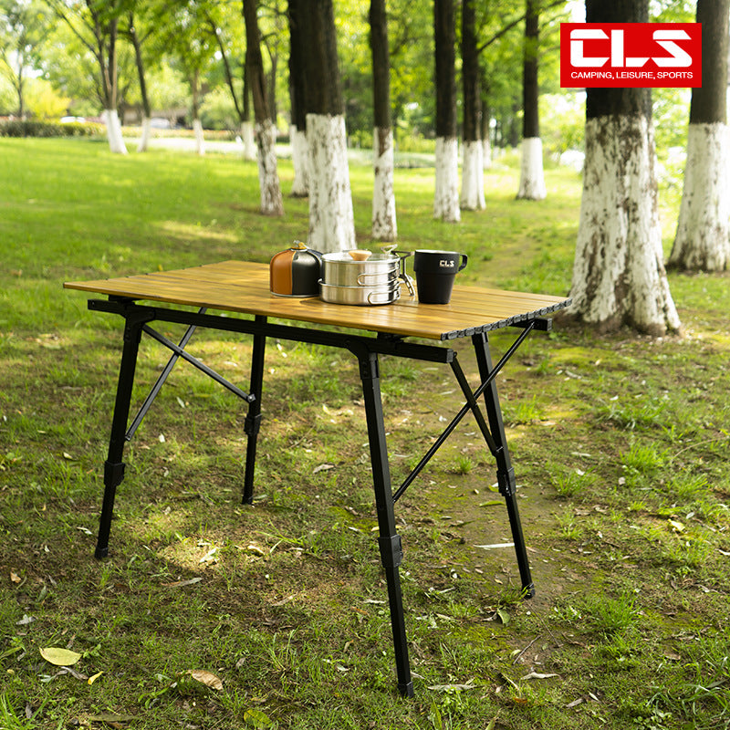 CLS Adjustable Height Aluminum Folding Camping Table