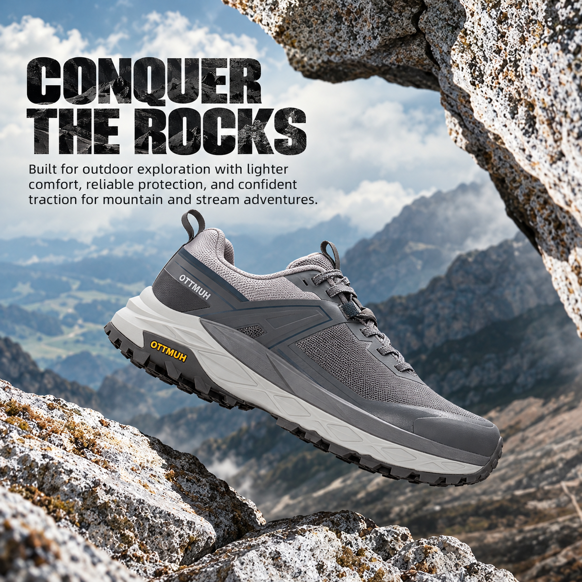 HUMTTO Men’s Waterproof Outdoor Hiking Shoes 360974A