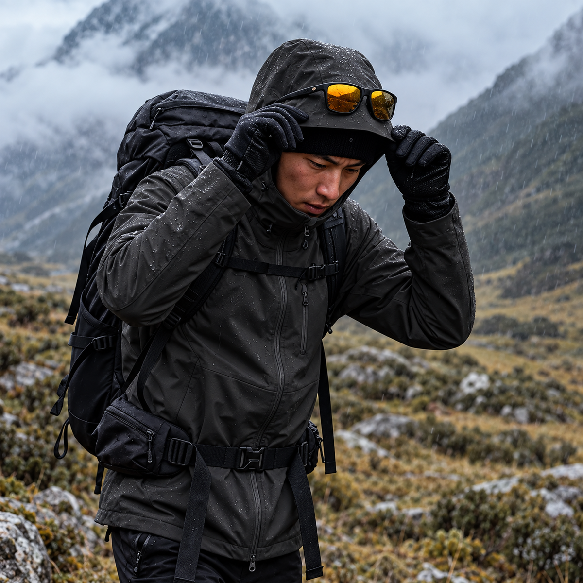 HUMTTO Men’s Professional Softshell Outdoor Jacket 39R961A