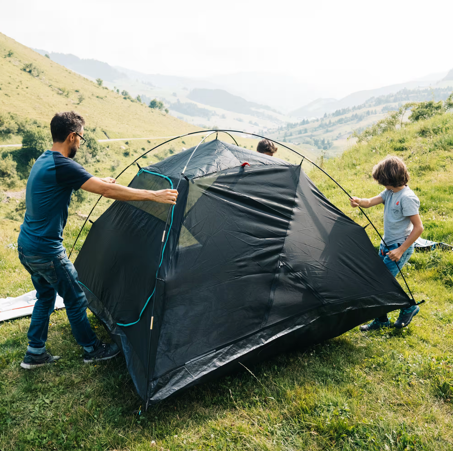 quechua black tent Decathlon Quechua Camping Tent MH100 - 3-P