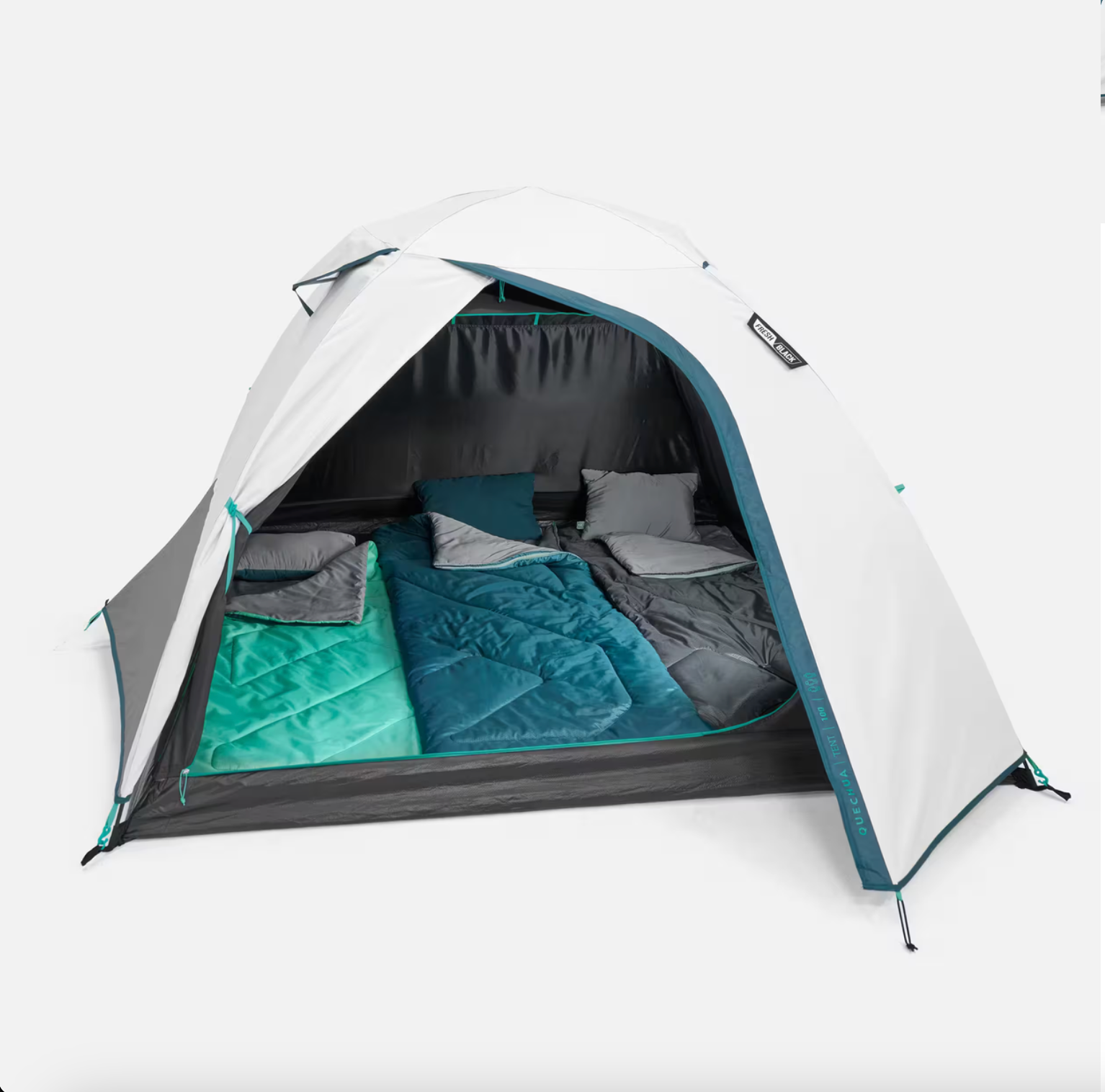 decathlon black and fresh tent Decathlon Quechua Camping Tent MH100 - 3-P