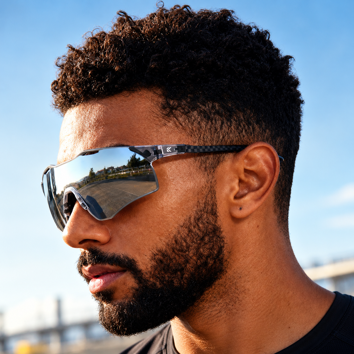 KAPVOE Carbon Fiber Trail Running Hiking Glasses K454I