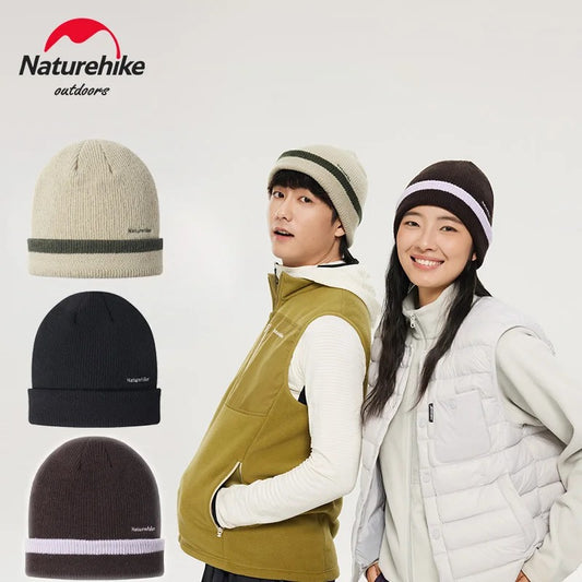 Naturehike Wide-Brimmed Wool Knitted Windproof Unisex Outdoor Winter Warm Cap