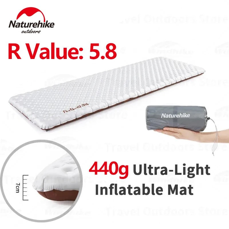 Naturehike R5.8 Ultralight Inflatable Mattress for Extreme Winter
