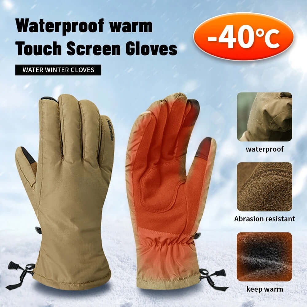 Packaged Naturehike outdoor warm gloves ready for shipment