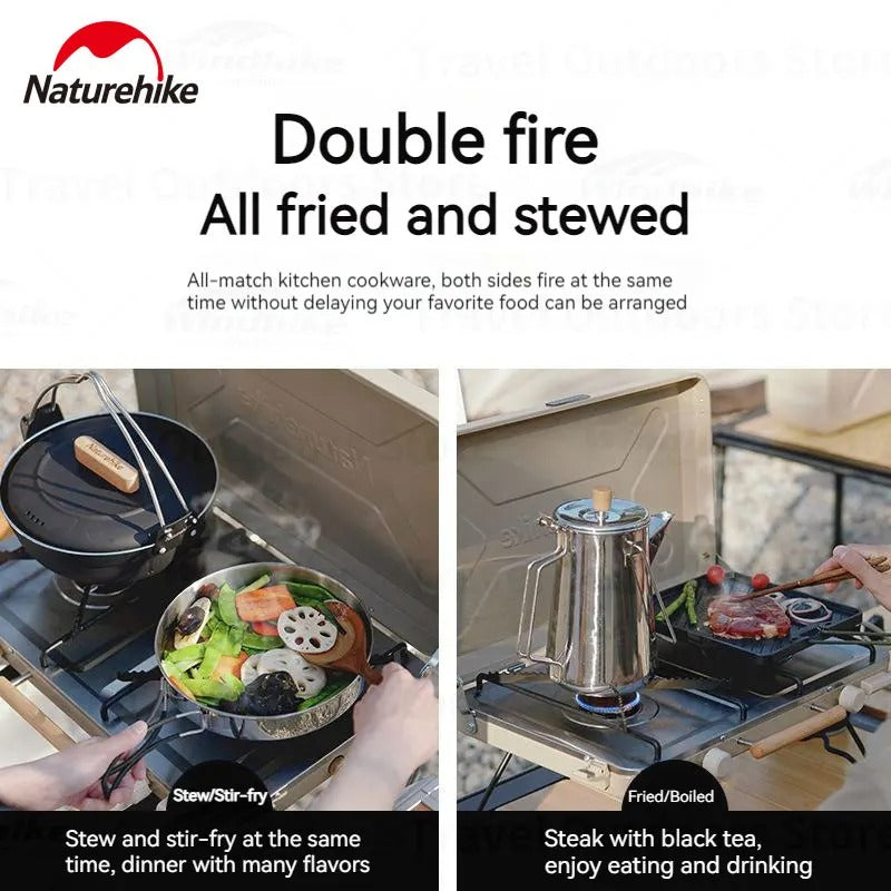 Naturehike Double Burner Camping Gas Stove
