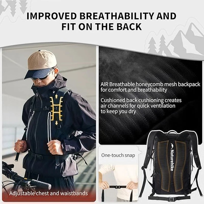 Naturehike Helium Series 25L Casual Outdoor Hiking Mountaineering Backpack