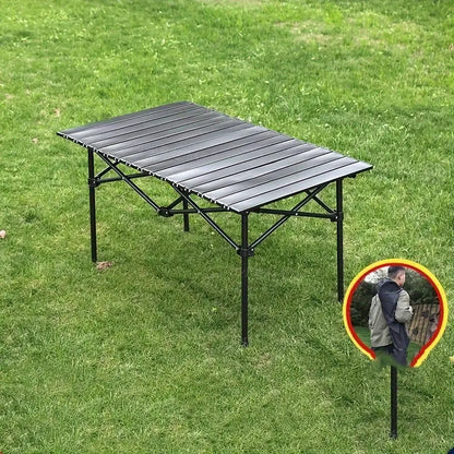 Folding Aluminum Outdoor Table Large