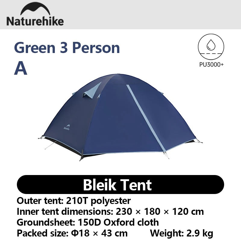 Naturehike Bleik Series 3 Person Double Layer Waterproof Camping Tent