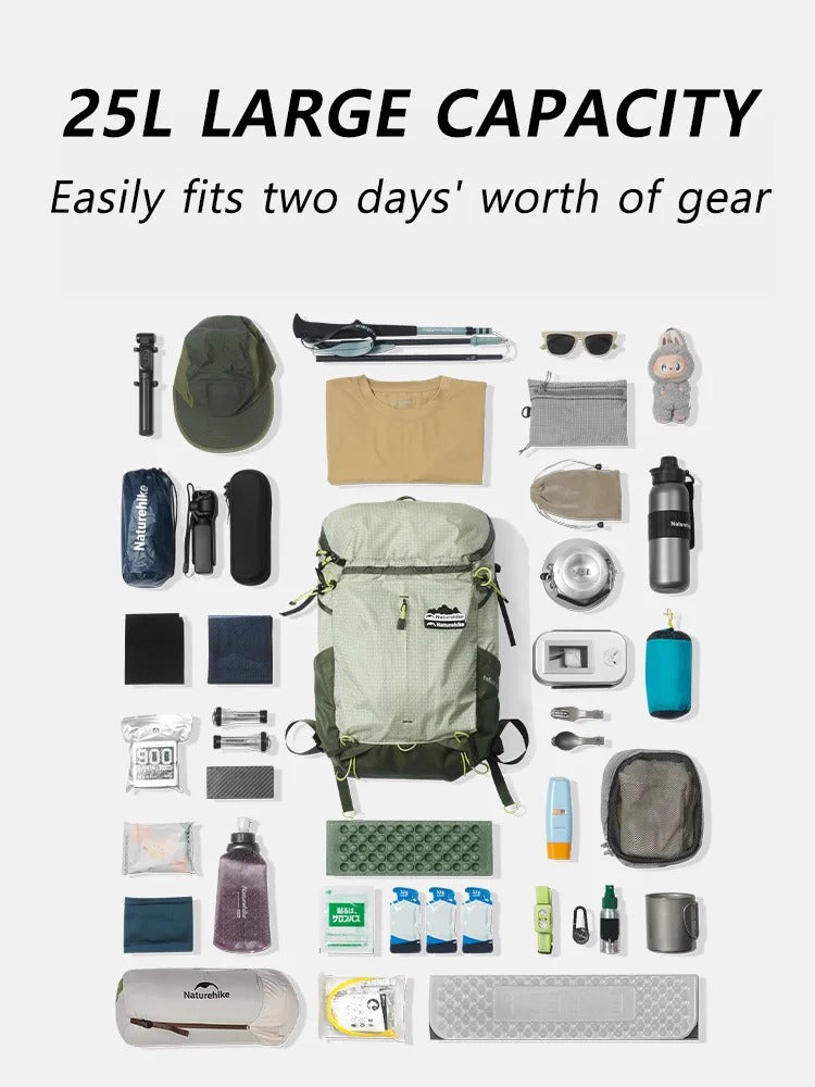 Naturehike Helium Series 25L Casual Outdoor Hiking Mountaineering Backpack