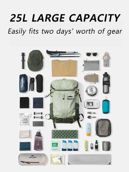 Naturehike Helium Series 25L Casual Outdoor Hiking Mountaineering Backpack