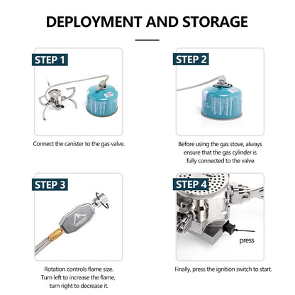 Widesea Camping Stove Portable Burner GS-F3