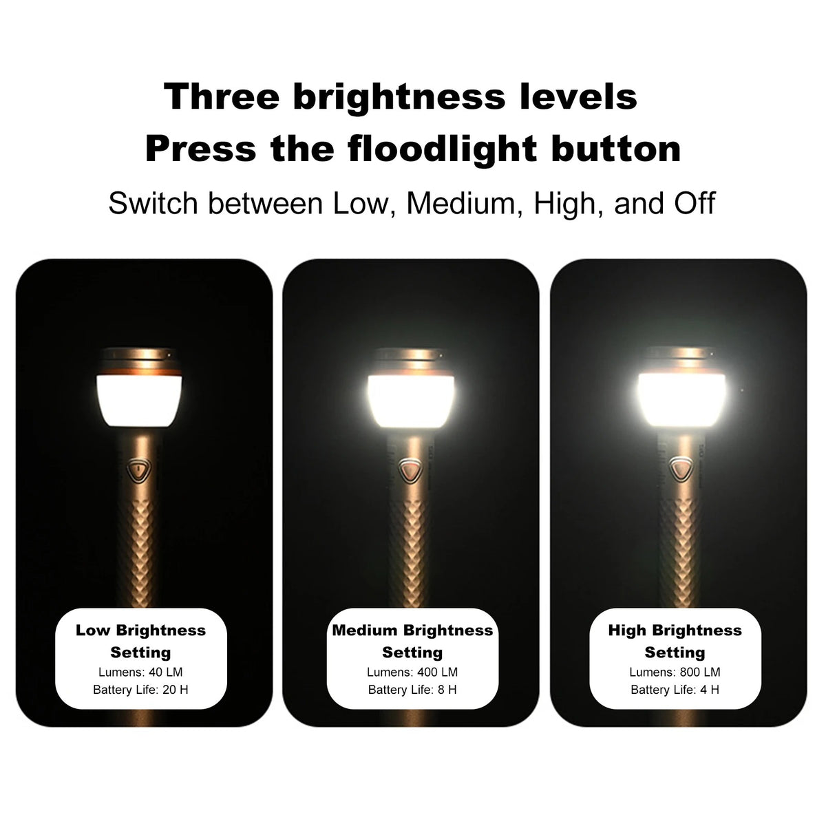 ShineTrip Telescopic 2 IN 1 Camping Light  Flashlight A591