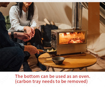 Naturehike Tabletop Portable Stainless Steel Wood Burning Split Stove