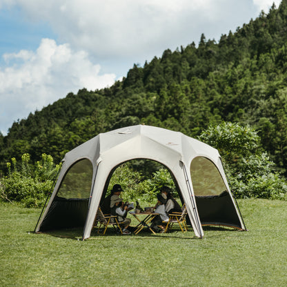 Naturehike King Size 10-12 Person Easy Setup Quick Opening Canopy With Door Curtins