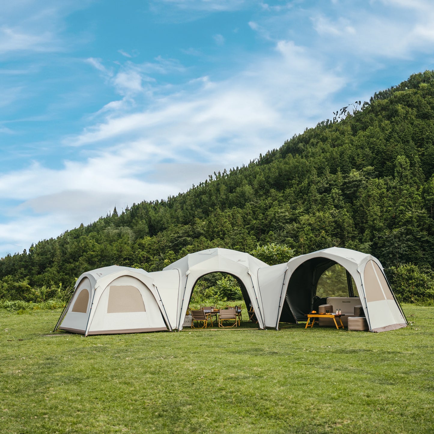Naturehike King Size 10-12 Person Easy Setup Quick Opening Canopy With Door Curtins