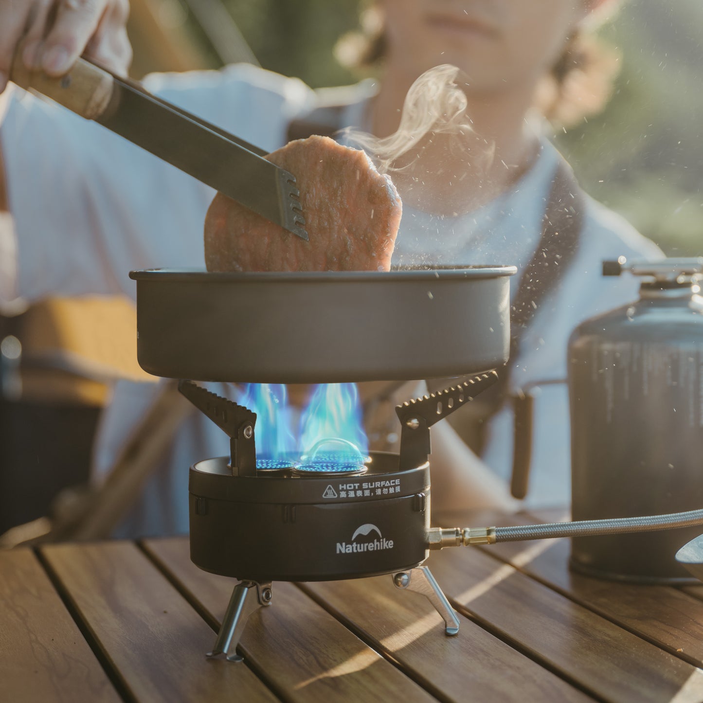 Naturehike 3300w Dark Star Three Burner Ultralight Foldable Gas Stove